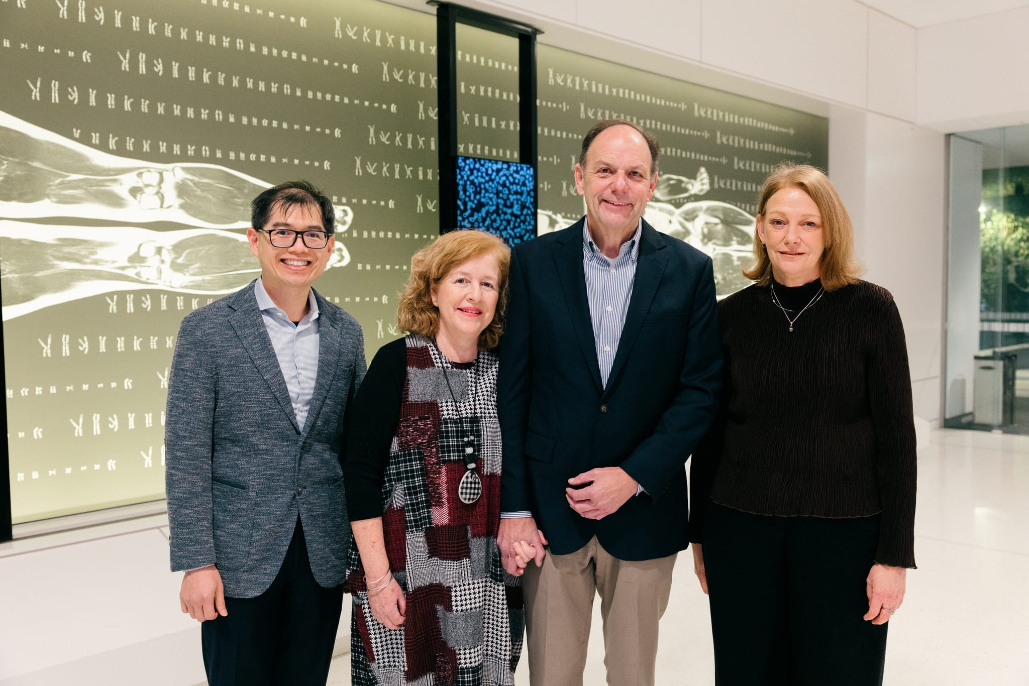 Associate Professor Fred Chen, Carolyn and Brad Miocevich, and Associate Professor Andrea Vincent