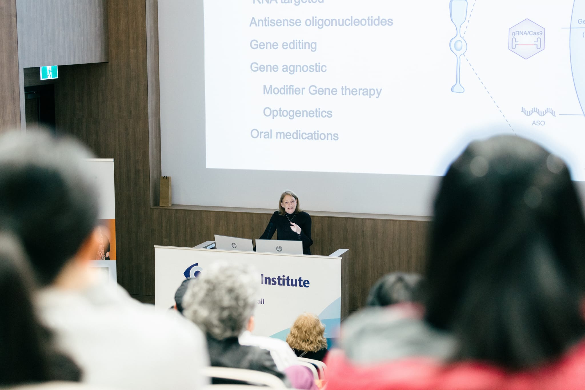 Andrea Vincent at the Lions Eye Institute