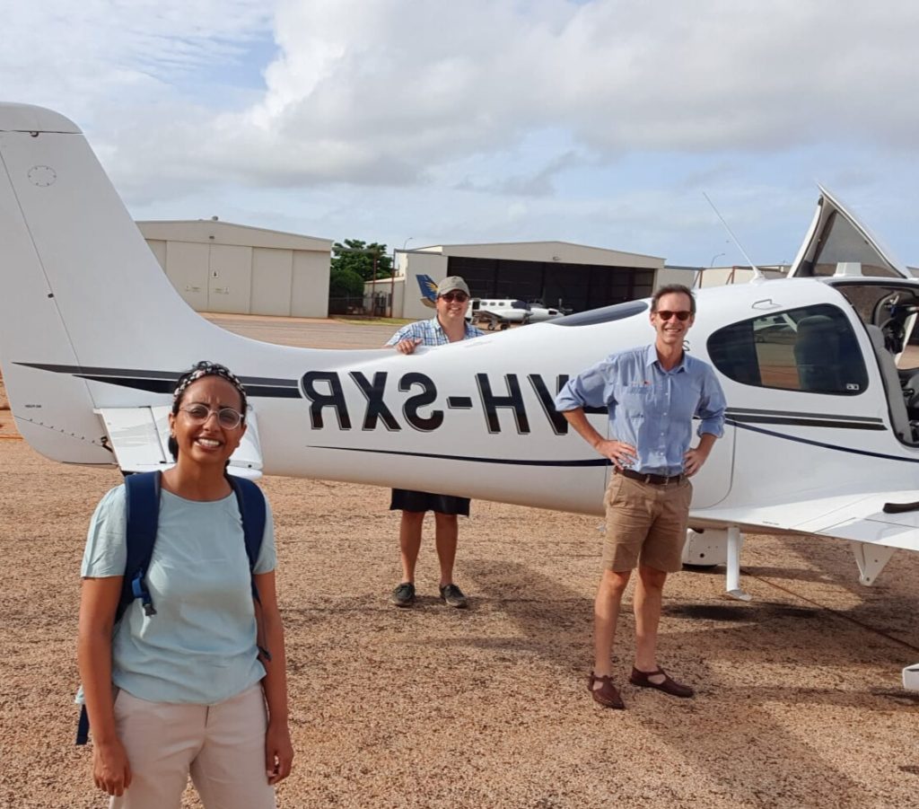 Dr Yachana Shah with Professor Angus Turner and their pilot